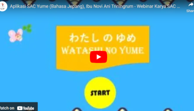 Hasil Karya Aplikasi SAC Yume (Bahasa Jepang)